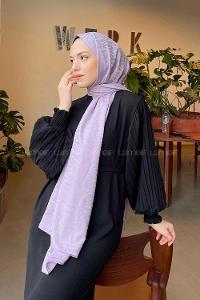 Lamelif Kapadokya Desen Jakar Serisi Şal Lila