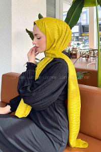 Lamelif Kapadokya Desen Jakar Serisi Şal Yağ Yeşili