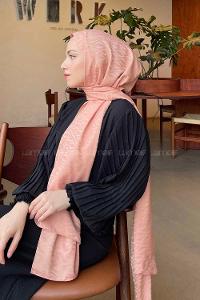 Lamelif Kapadokya Desen Jakar Serisi Şal Yavruağzı