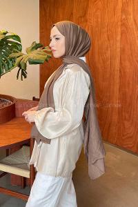 Lamelif Soft Touch Şal Soft Kahve