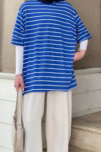 Saxe Crew Neck Half Arm Arm Cotton Printed T-shirt