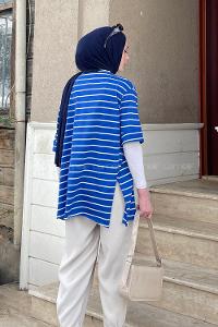 Saxe Crew Neck Half Arm Arm Cotton Printed T-shirt