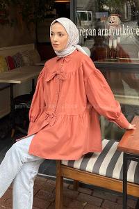 Outdoor Tile Shirt Collar Long Arm Poplin Fabric Unprinted Shirt