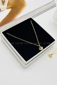 Lamelif Gold Kuğu Zarif Zirkon Kolye