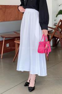 White Tensel Unprinted Skirt Skirt