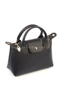 Black Buckle Skin Hand Bag Bag