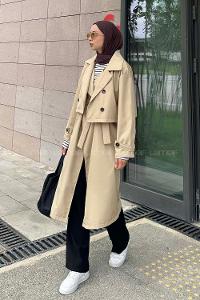 Lamelif Sihirli Trenç Bej