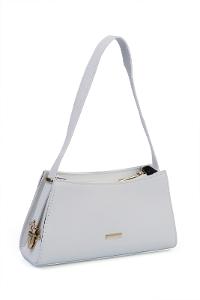 White Buckle Skin Hand Bag Bag