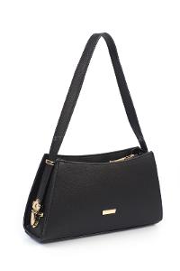 Black Buckle Skin Hand Bag Bag