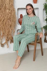 Lamelif Pamuk Yazlık Kadın Pijama Takımı Çağla Yeşili
