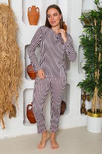 Lamelif Pamuk Yazlık Kadın Pijama Takımı Pembe