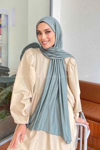 Lamelif Çağla Yeşili Penye Şal