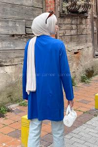 Saxe Crew Neck Poplin Fabric Tunic