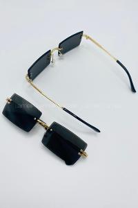 Lamelif Bola Siyah Kristal Güneş Gözlüğü