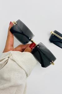 Lamelif Bola Siyah Kristal Güneş Gözlüğü