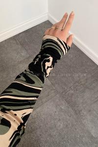 Green Turtle Neck Long Arm Body