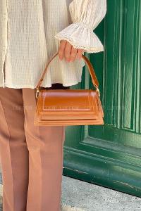 Tan With Suspenders Skin Hand Bag Bag