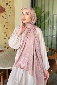 Lamelif Coach Desen Jakar Şal Sütlü Kahve