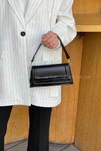 Black With Suspenders Skin Hand Bag Bag