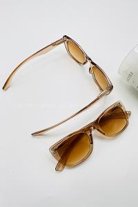 Lamelif Floral Sütlü Kahve Güneş Gözlüğü