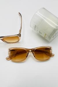 Lamelif Floral Sütlü Kahve Güneş Gözlüğü