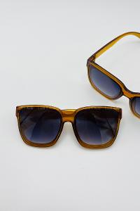 Lamelif Gambri Kahve Çerçeve Güneş Gözlüğü