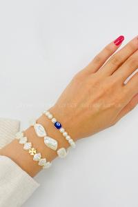 Lamelif 3lü Kombin Yonca Charmlı İnci Bileklik Seti