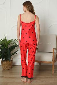 Lamelif Dantel Detaylı Askılı Kadın Pijama Takımı