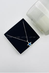 Silver Gold Drop Necklace