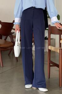 Lamelif Çımalı Palozzo Pantolon Lacivert