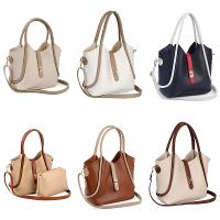 Lamelif Kilit Detaylı Kanguru El Ve Omuz Çantası Yavru Çantalı Kadın Vizonrengi Taba