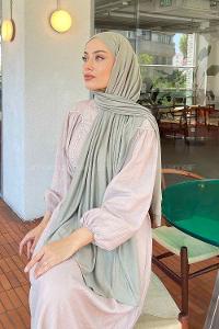 Lamelif Açık Yeşil Penye Şal