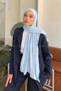 Lamelif Bebe Mavi Penye Şal