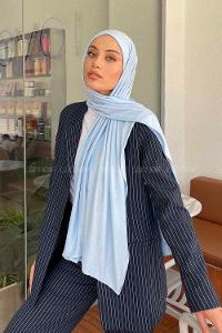 Lamelif Bebe Mavi Penye Şal