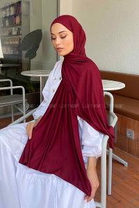 Lamelif Penye Şal Koyu Bordo