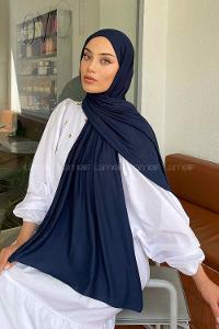 Lamelif Gece Mavisi Penye Şal