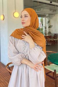 Lamelif Koyu Gold Penye Şal