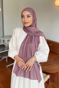 Lamelif Koyu Pudra Penye Şal