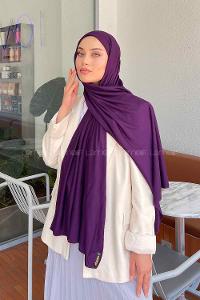 Lamelif Mor Penye Şal