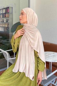 Lamelif Penye Şal Ekru