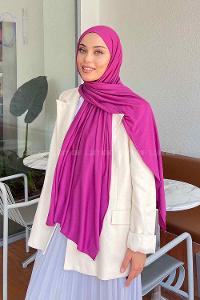 Lamelif Penye Şal Erguvan