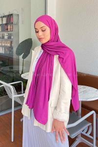 Lamelif Penye Şal Erguvan