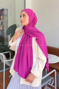 Lamelif Penye Şal Erguvan