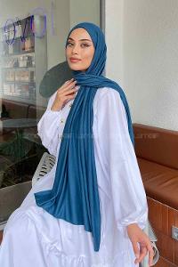 Lamelif Penye Şal Koyu Petrol Mavi