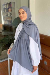 Lamelif Penye Şal Mavi-Gri