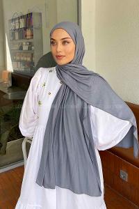 Lamelif Penye Şal Mavi-Gri