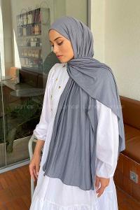 Lamelif Penye Şal Mavi-Gri