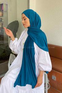 Lamelif Penye Şal Petrol Mavisi