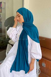 Lamelif Penye Şal Petrol Mavisi