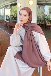 Lamelif Penye Şal Sıcak Çikolata